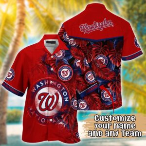 Washington Nationals MLB Hawaiian Shirt: Custom Design for Fans