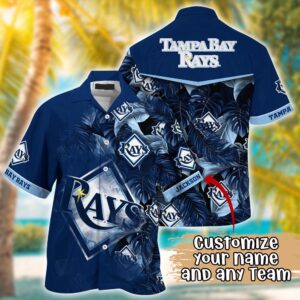 MLB Tampa Bay Rays Custom Hawaiian Shirt - Radiant Rhythms for Fans