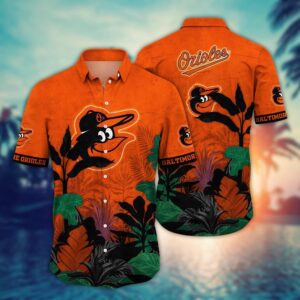 Baltimore Orioles Hawaiian Shirt: Fan Favorite with Tropical Tree Pattern