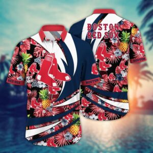 Boston Red Sox Hawaiian Shirt: Flower Bloom in Glory for Fans - MLB Official Gear
