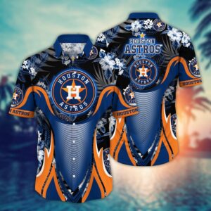 MLB Houston Astros Hawaiian Shirt – Floral Grandstand Glamour for Fans