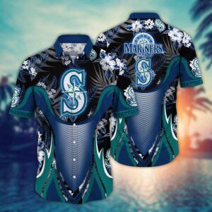 MLB Seattle Mariners Hawaiian Shirt: Grandstand Glamour for Fans