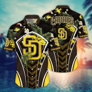 MLB San Diego Padres Hawaiian Shirt: Flower Strike A Style Pose For Fans