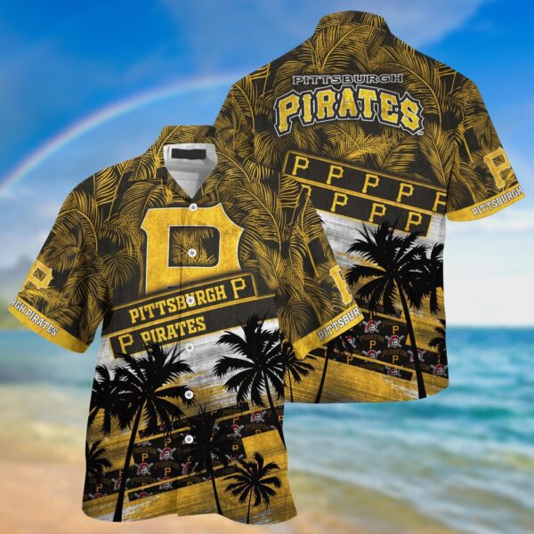 Pittsburgh Pirates MLB Hawaiian Shirt: Palm Tree Pattern for Fans – Sports Gear