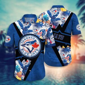 MLB Toronto Blue Jays Hawaiian Shirt: Sunset Swing Fan Apparel