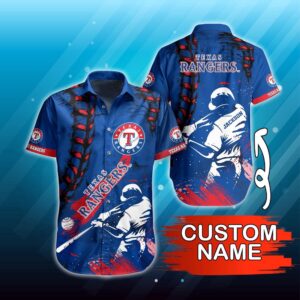 Custom MLB Texas Rangers Hawaiian Shirt: Summer Symphony for Fans