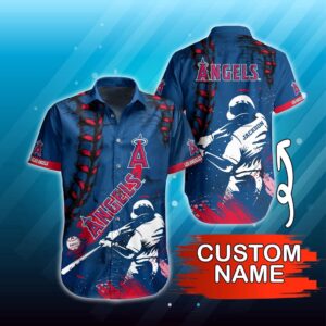 Custom MLB Los Angeles Angels Hawaiian Shirt: Perfect Summer Gear for Fans