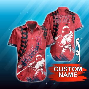 Custom MLB Boston Red Sox Hawaiian Shirt: Perfect Summer Gear for Fans