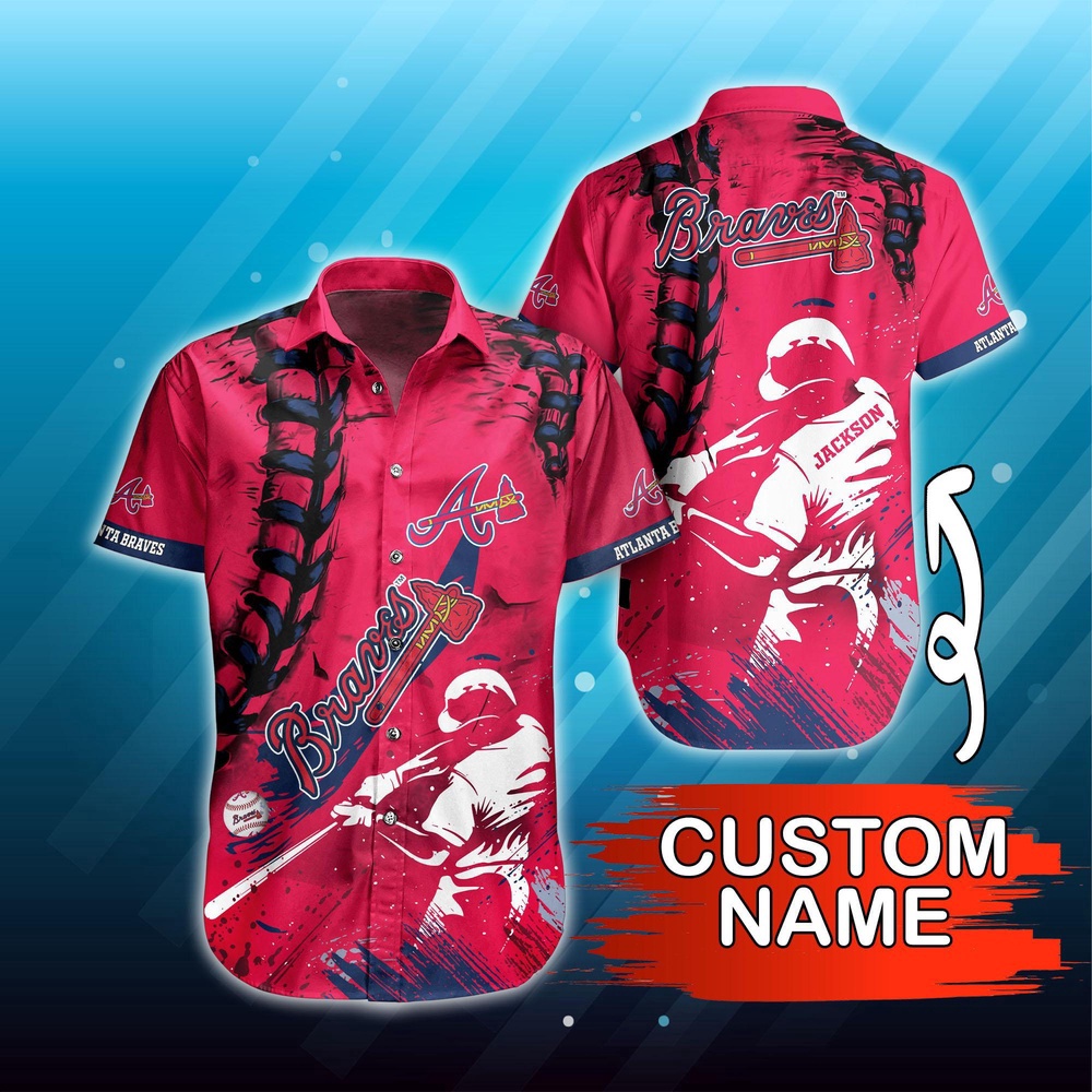 Custom MLB Atlanta Braves Hawaiian Shirt: Summer Symphony for Fans Custom MLB Atlanta Braves Hawaiian Shirt: Summer Symphony for Fans