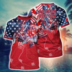 MLB Boston Red Sox Hawaiian Heatwave 3D T-Shirt – Official Fan Gear