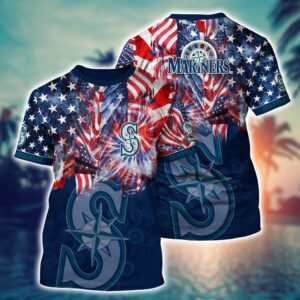 MLB Seattle Mariners Hawaiian Heatwave 3D T-Shirt - Official Fan Gear
