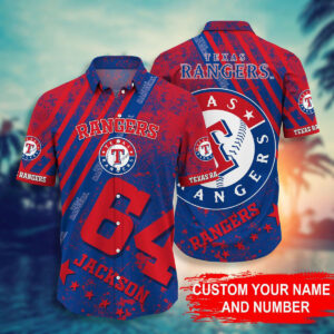 Custom Texas Rangers MLB Hawaiian Shirt - Personalized Gift for Men and Women
