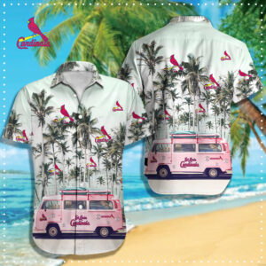 St Louis Cardinals MLB Hawaiian Shirt Officially Licensed Team Apparel