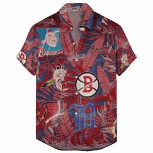 Atlanta Braves Retro Logo Hawaiian Shirt - Perfect Gift for Men and Women