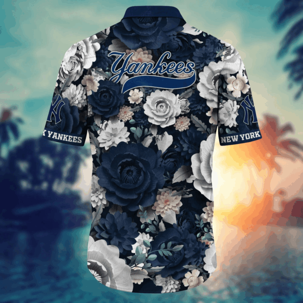 New York Yankees Flower Hawaii Shirt & Tshirt – Custom MLB Summer Football Gift