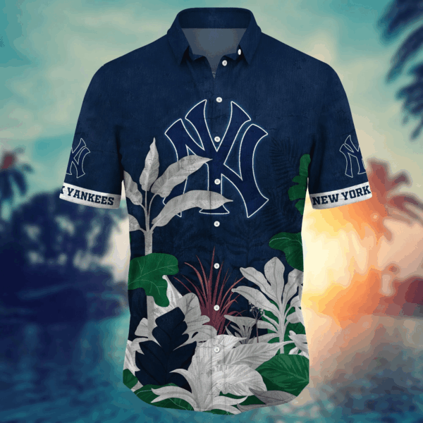 New York Yankees MLB Flower Hawaii Shirt and T-shirt – Summer Football Fan Gift