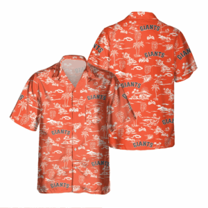 San Francisco Giants Tropical AOP Pocket Hawaiian Shirt – Official MLB Merchandise