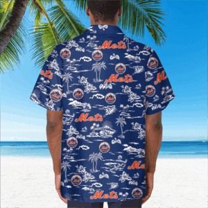 New York Mets Tropical Hawaiian Shirt – AOP Pocket Design