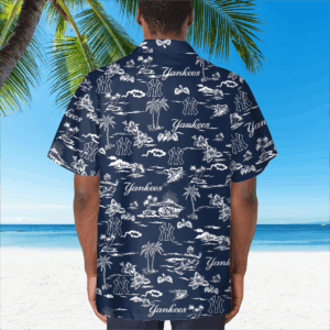 New York Yankees Tropical AOP Pocket Hawaiian Shirt – Official MLB Apparel