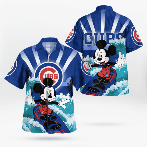 Limited Edition Chicago Cubs and Mickey Mouse Hawaii Shirt – Exclusive Collaboration