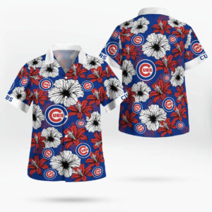 Chicago Cubs Tropical Floral Hawaiian Shirt - Aloha Style for Baseball Fans