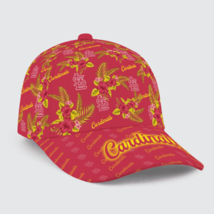 St Louis Cardinals Floral Hawaiian Adjustable Cap - Stylish Baseball Hat
