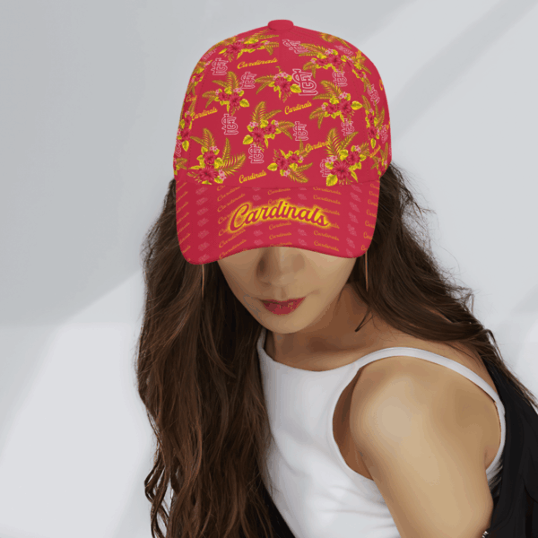 St Louis Cardinals Floral Hawaiian Adjustable Cap – Stylish Baseball Hat