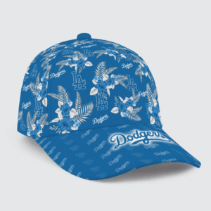 Los Angeles Dodgers Floral Hawaiian Adjustable Cap - Stylish MLB Hat