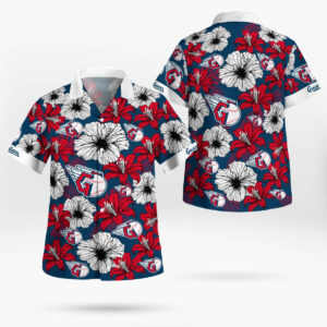 Cleveland Guardians Tropical Floral Hawaiian Shirt - Aloha Style for Men