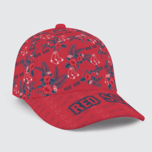 Official Boston Red Sox Floral Hawaiian Adjustable Cap - Limited Edition