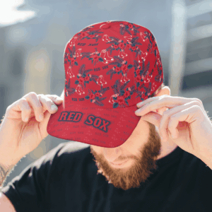 Official Boston Red Sox Floral Hawaiian Adjustable Cap – Limited Edition