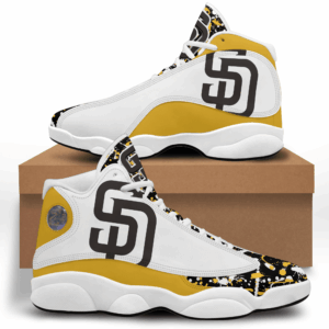 MLB San Diego Padres Air Jordan 13 Shoes V8 - Unisex Gift Shoes