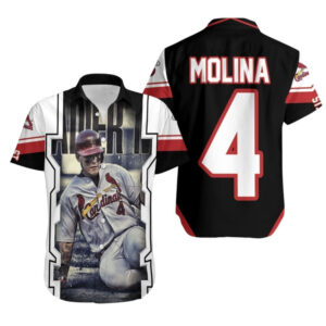 Yadier Molina St Louis Cardinals Legend Hawaiian Shirt - Strive For Winning Apparel