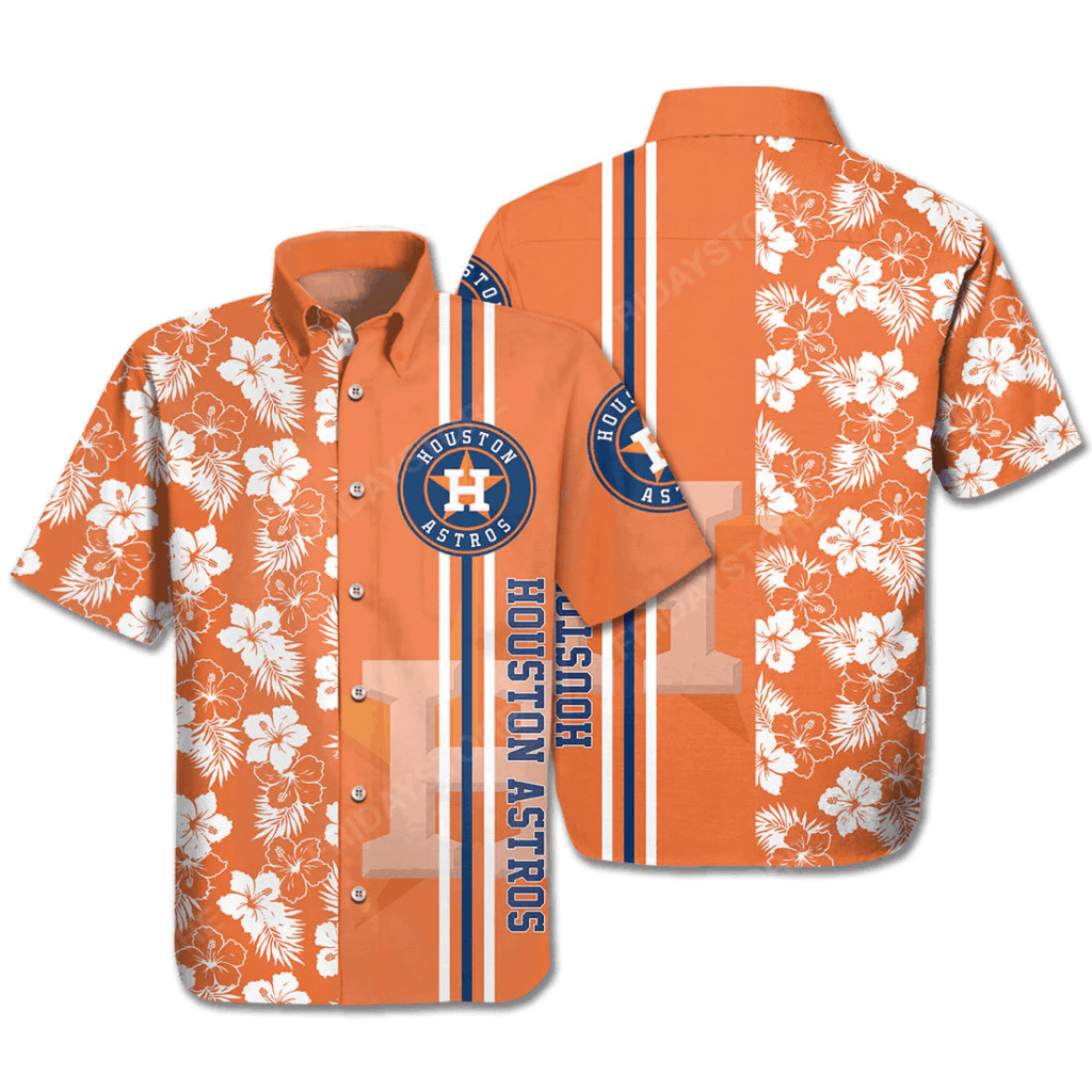 Official Houston Astros Logo Baseball Hawaiian Shirt – Perfect Gift for Baseball Fans!