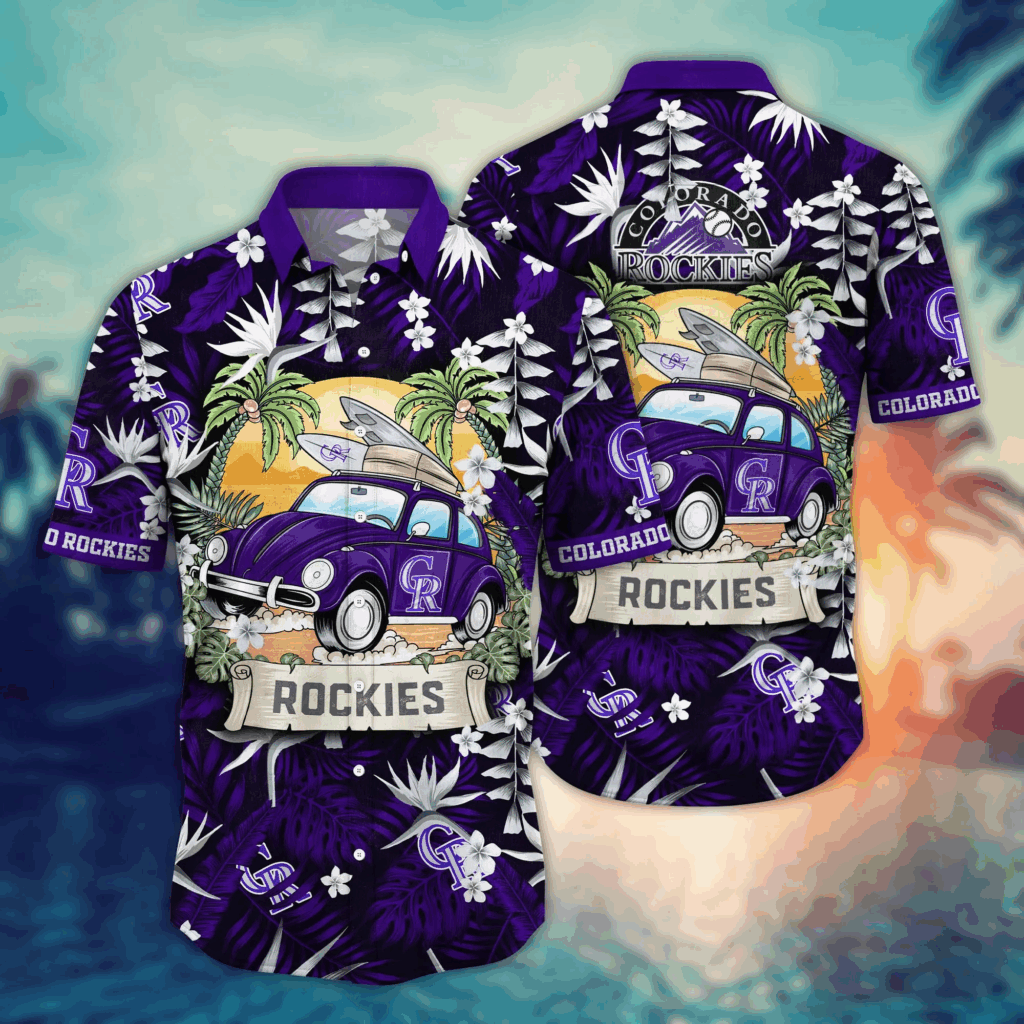 Colorado Rockies MLB Hawaiian Shirt – Baseball Fan Gift Idea for Summer