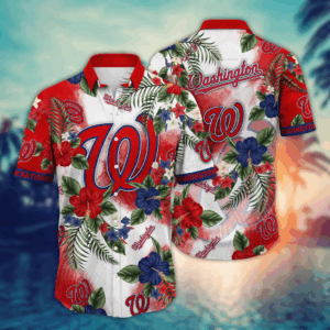 Washington Nationals MLB Hawaiian Shirt: Perfect Baseball Fan Gift Idea
