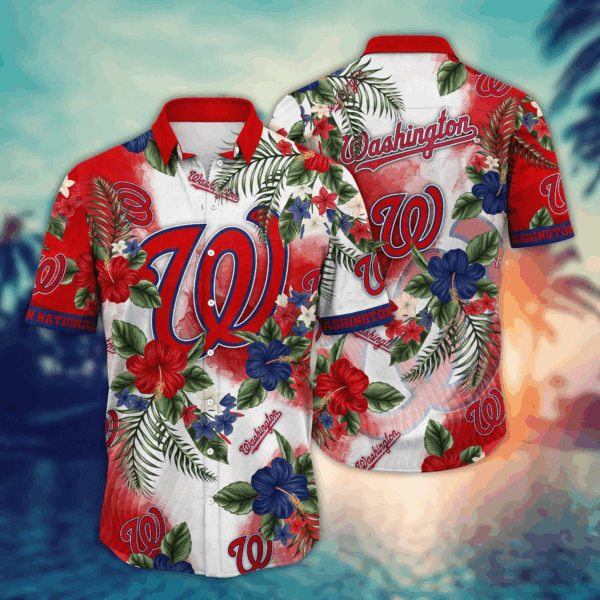 Washington Nationals MLB Hawaiian Shirt: Perfect Baseball Fan Gift Idea