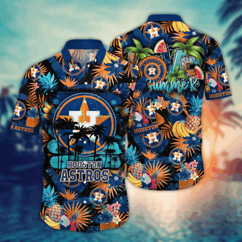 Houston Astros MLB Hawaiian Shirt Parasols – Perfect Baseball Fan Gift