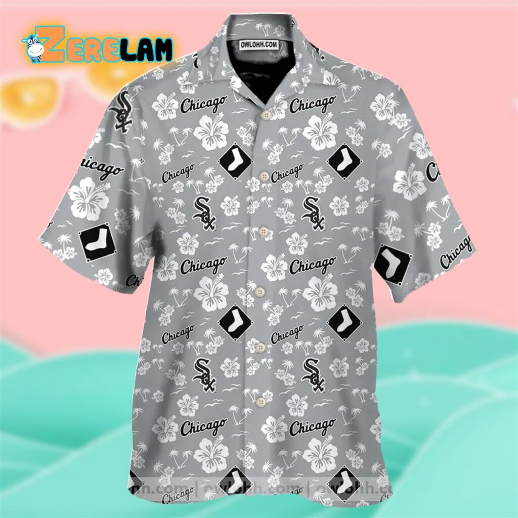 Chicago White Sox Hawaiian Shirt: Baseball Hibiscus Flower Aloha Style