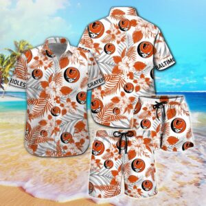 Baltimore Orioles & Grateful Dead Hawaiian Shirt – Official Merchandise