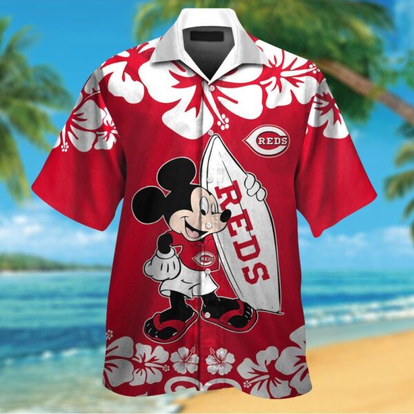 Cincinnati Reds Mickey Mouse Hawaiian Shirt – Fun & Stylish MLB Disney Collaboration