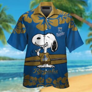 Official Kansas City Royals Snoopy Hawaiian Shirt - Limited Edition