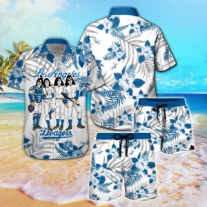 Los Angeles Dodgers & Kiss Hawaiian Shirt – Official MLB Merchandise
