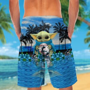 Miami Marlins Baby Yoda Hawaiian Shirt #2 – Official MLB Merchandise