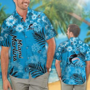 Official Miami Marlins Hawaiian Shirt #9 – Stylish MLB Fan Gear