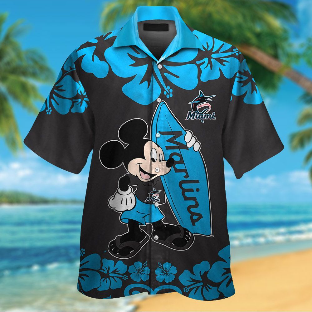 Miami Marlins Mickey Mouse Hawaiian Shirt – Official MLB Disney Collaboration! Miami Marlins Mickey Mouse Hawaiian Shirt – Official MLB Disney Collaboration!
