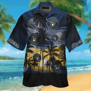 Milwaukee Brewers Hawaiian Shirt #9 - Official MLB Merchandise