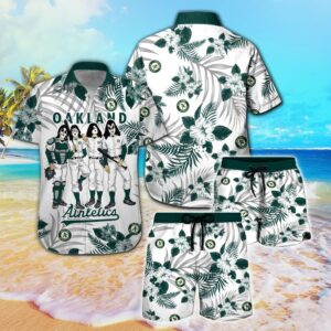 Oakland Athletics & Kiss Hawaiian Shirt - Official MLB Merchandise