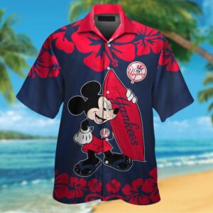 Official New York Yankees & Mickey Mouse Hawaiian Shirt - Limited Edition