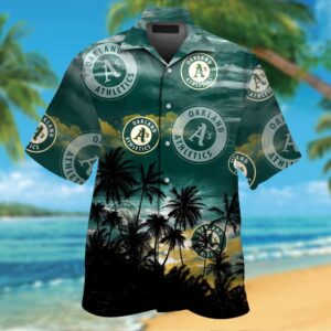 Oakland Athletics #8 Hawaiian Shirt - Official MLB Merchandise